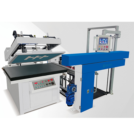 Flat UV screen printing automatic loading system